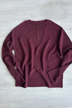 Sweater V Lurex AUSTRIA