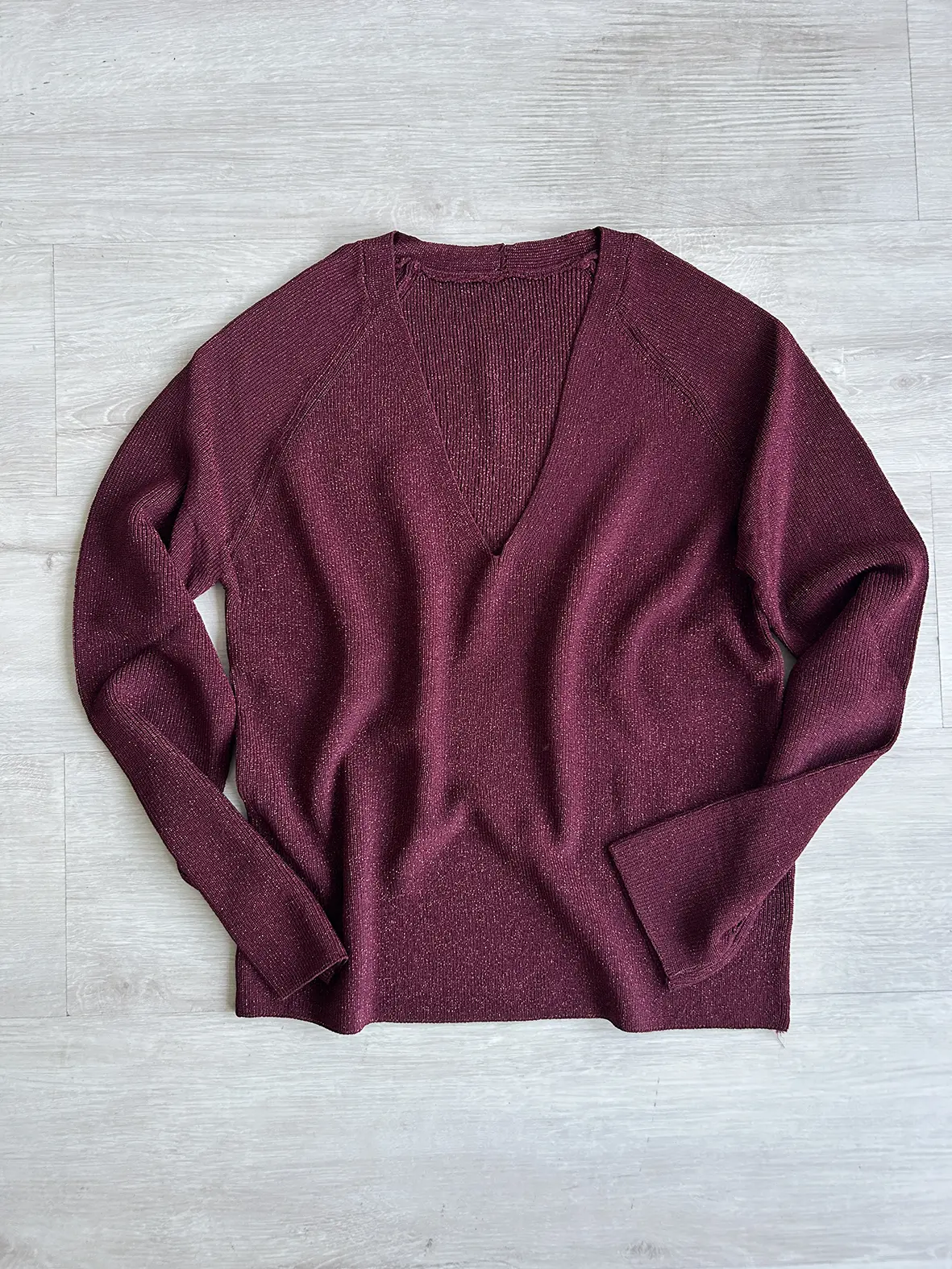 Sweater V Lurex AUSTRIA